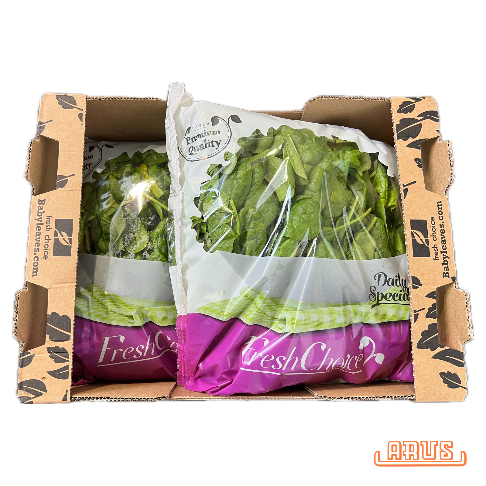 Baby-Spinat 2 x 500g - Flowpack/Karton -