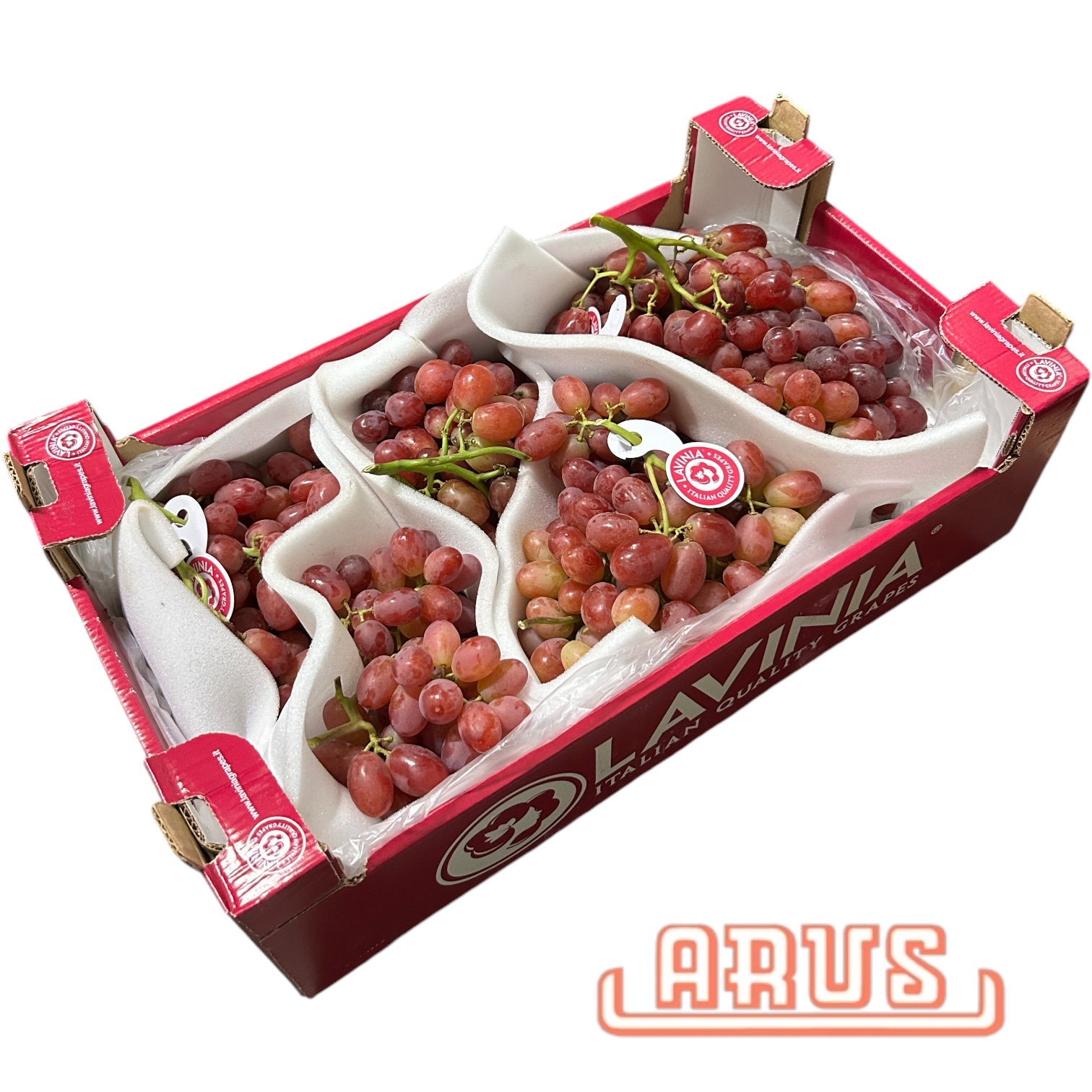 Trauben Crimson 6kg "Lavinia, große Dolden"- rosé kernlos -