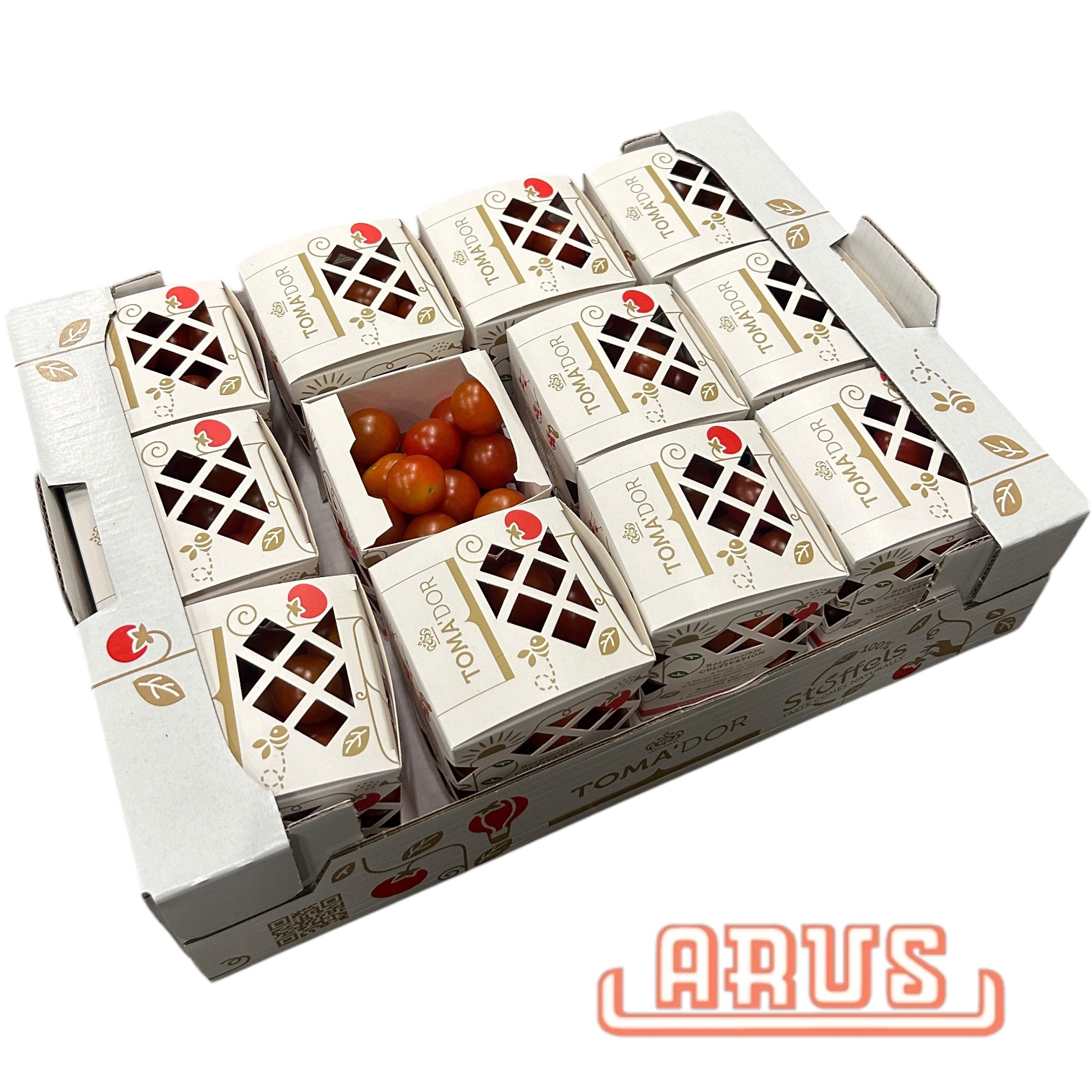 Cherrytomaten "Toma'Dor, honigsüß" 12x300g - Pappschale -