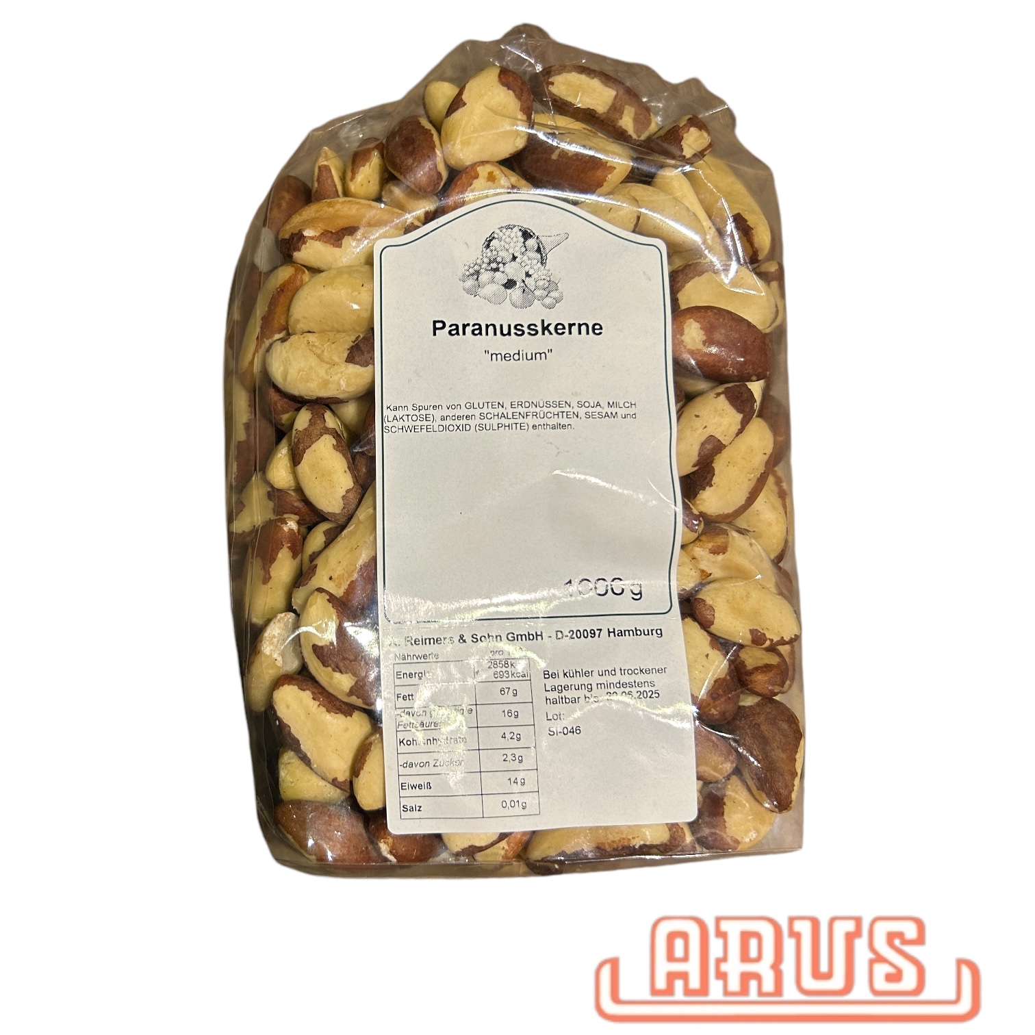 Paranusskerne 1kg