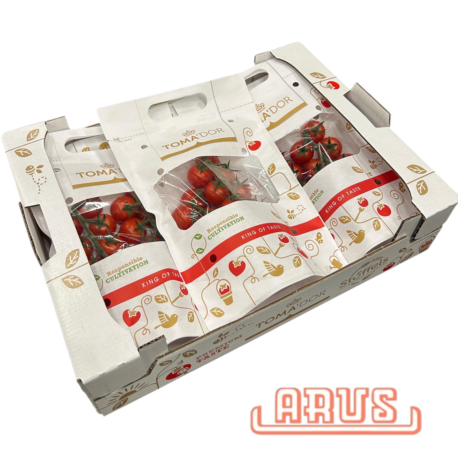 Cherrystrauchtomaten "Toma'Dor, honigsüß" 6x300g - biologischabbaubare Verp. -
