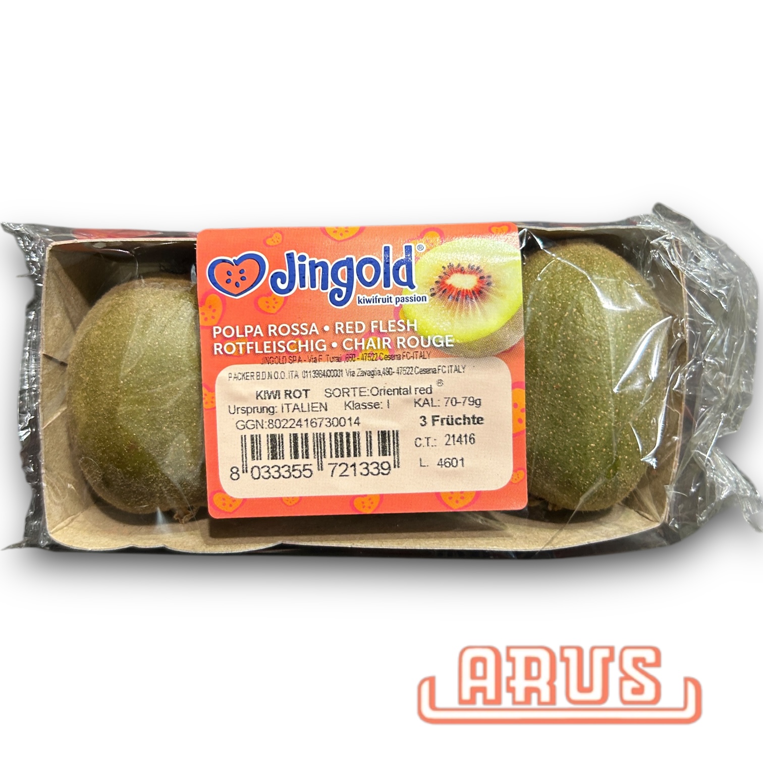 Kiwis "Rot, Foodtainer" 10x3 Stück - Jingold -