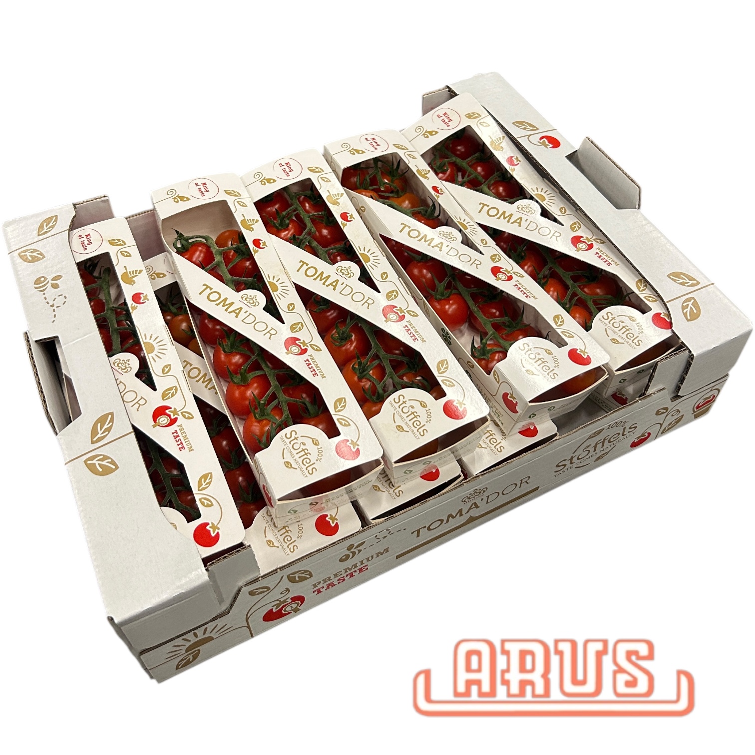 Cherrystrauchtomaten "Toma'Dor, honigsüß" 10x200g - Pappschale -