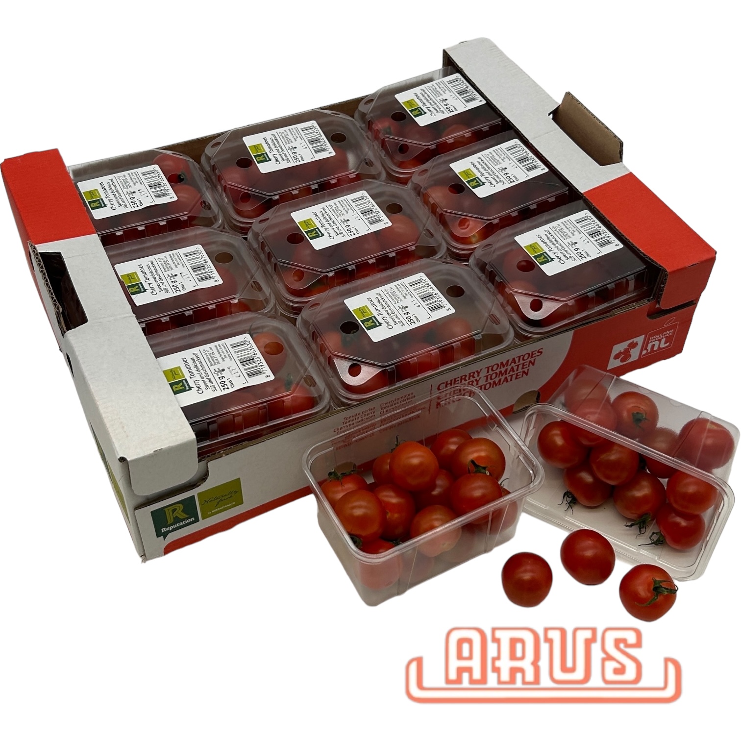 Cherrytomaten "rot" 9 x 250g - Schale/niederl. -
