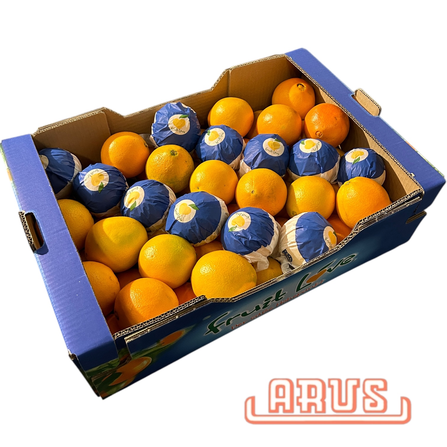 Orangen "Fruit Love, open top" 54er 16kg