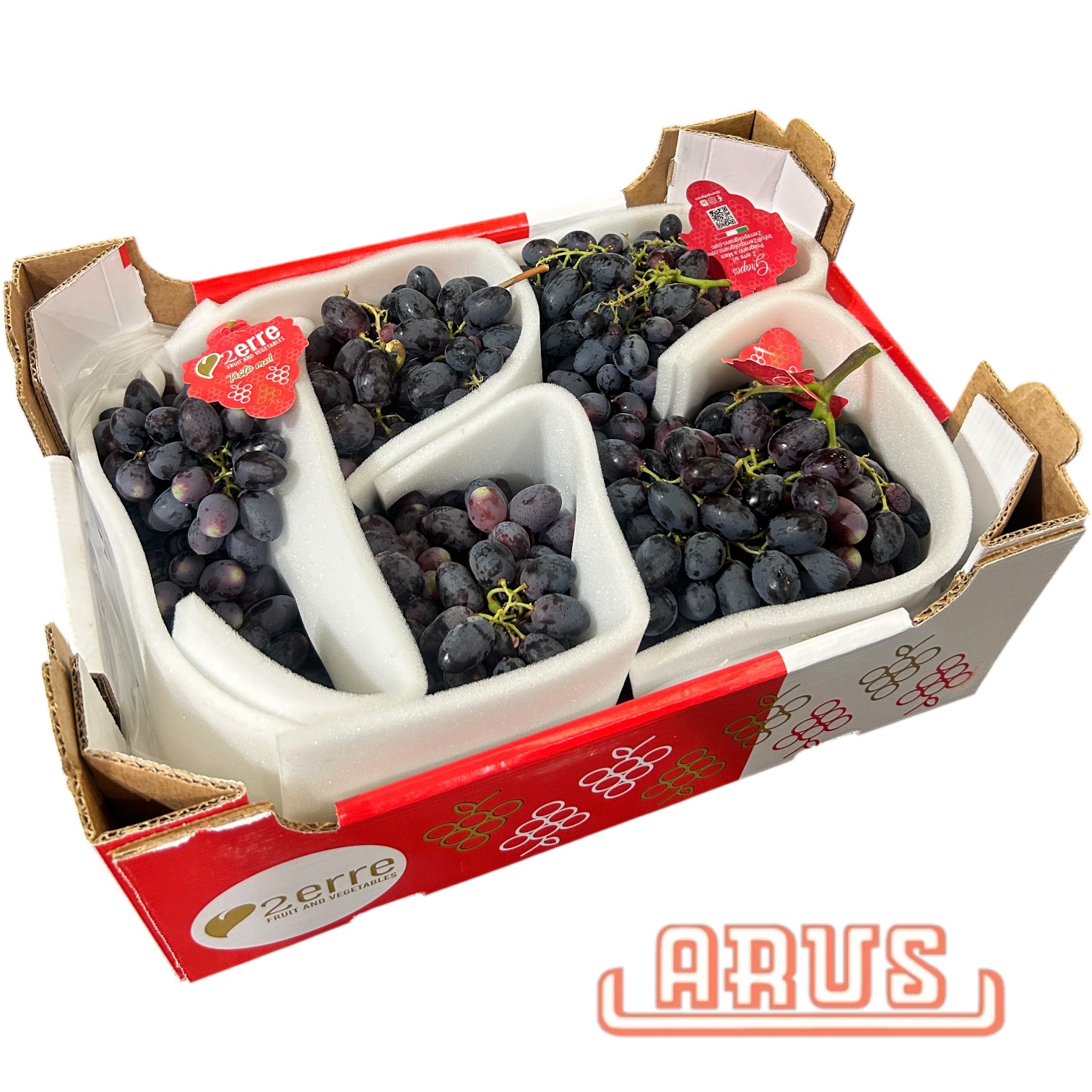 Trauben Summer Royal 5kg "Papiertüte" - blau kernlos -