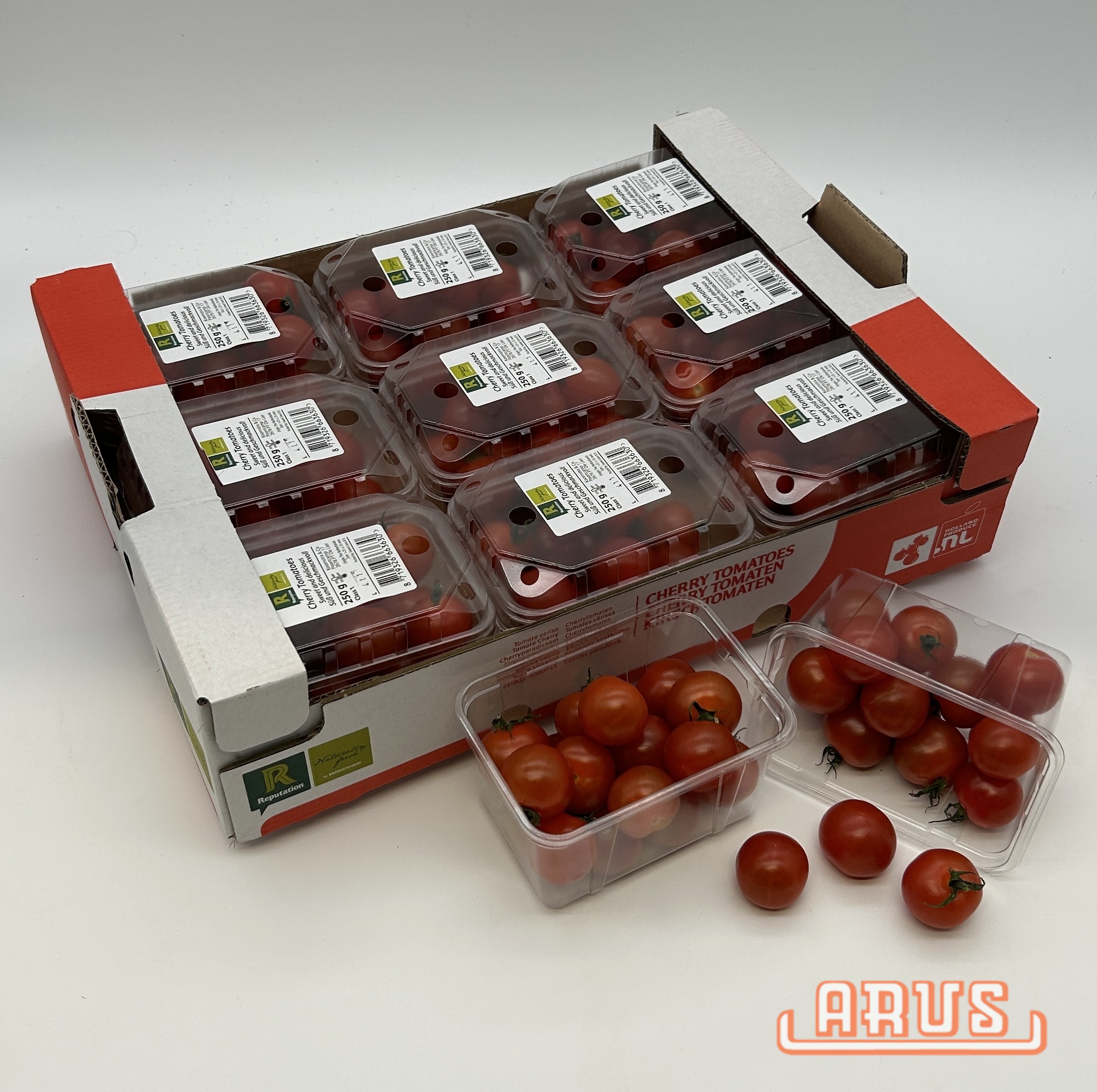Cherrytomaten "rot" 9 x 250g - Schale/niederl. -